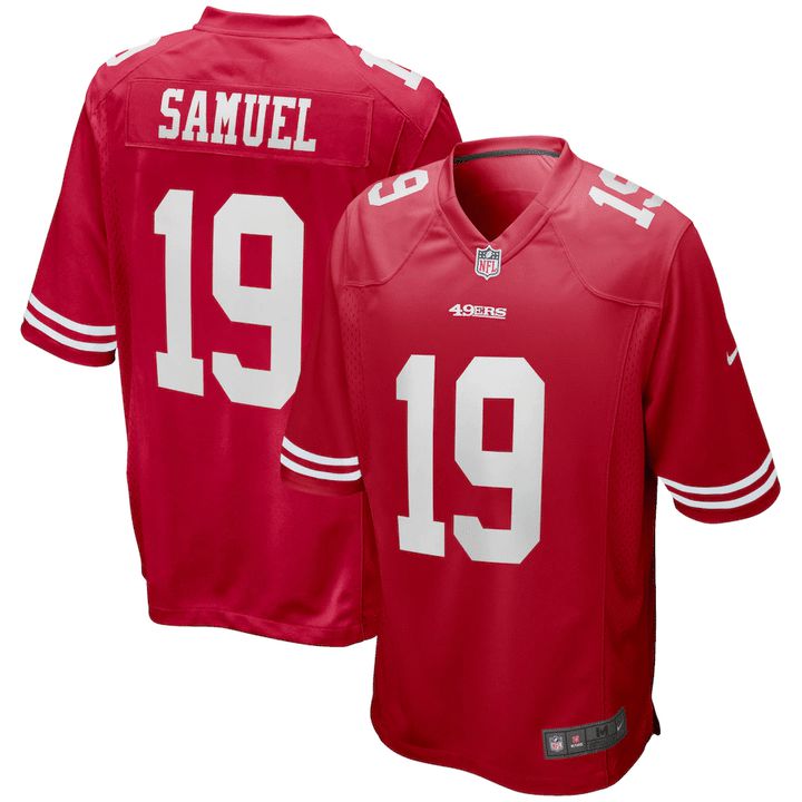 Men San Francisco 49ers 19 Deebo Samuel Nike Red Player Game NFL Jersey